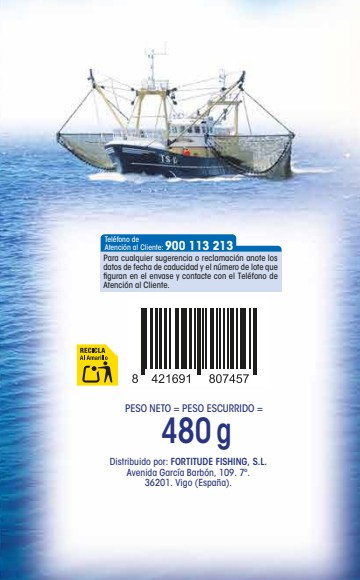 Rodajas merluza Alipende 480g