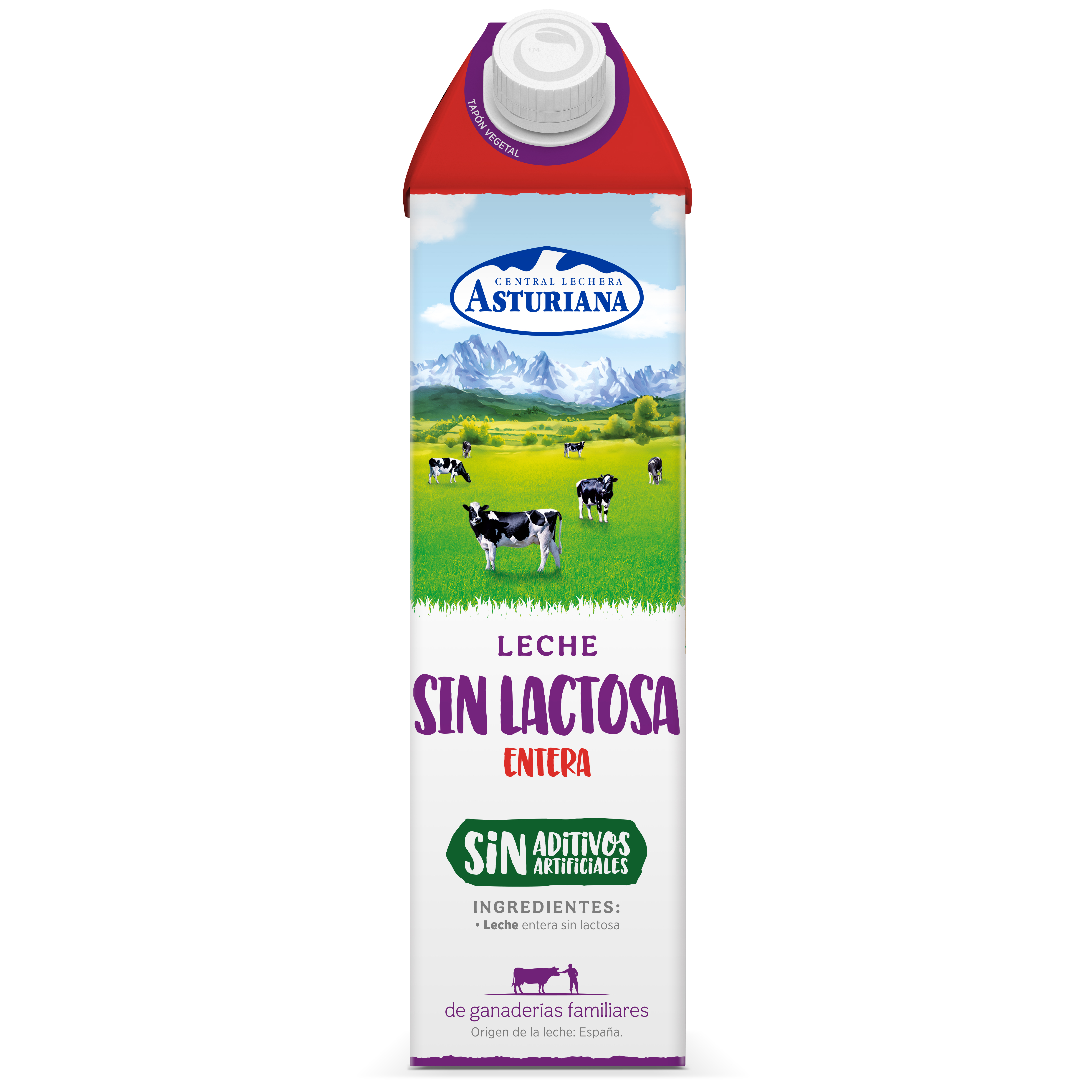 Leche sin lactosa Asturiana 1l entera