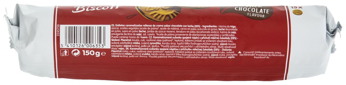 Galleta de chocolate con leche Biscoff Lotus 150g