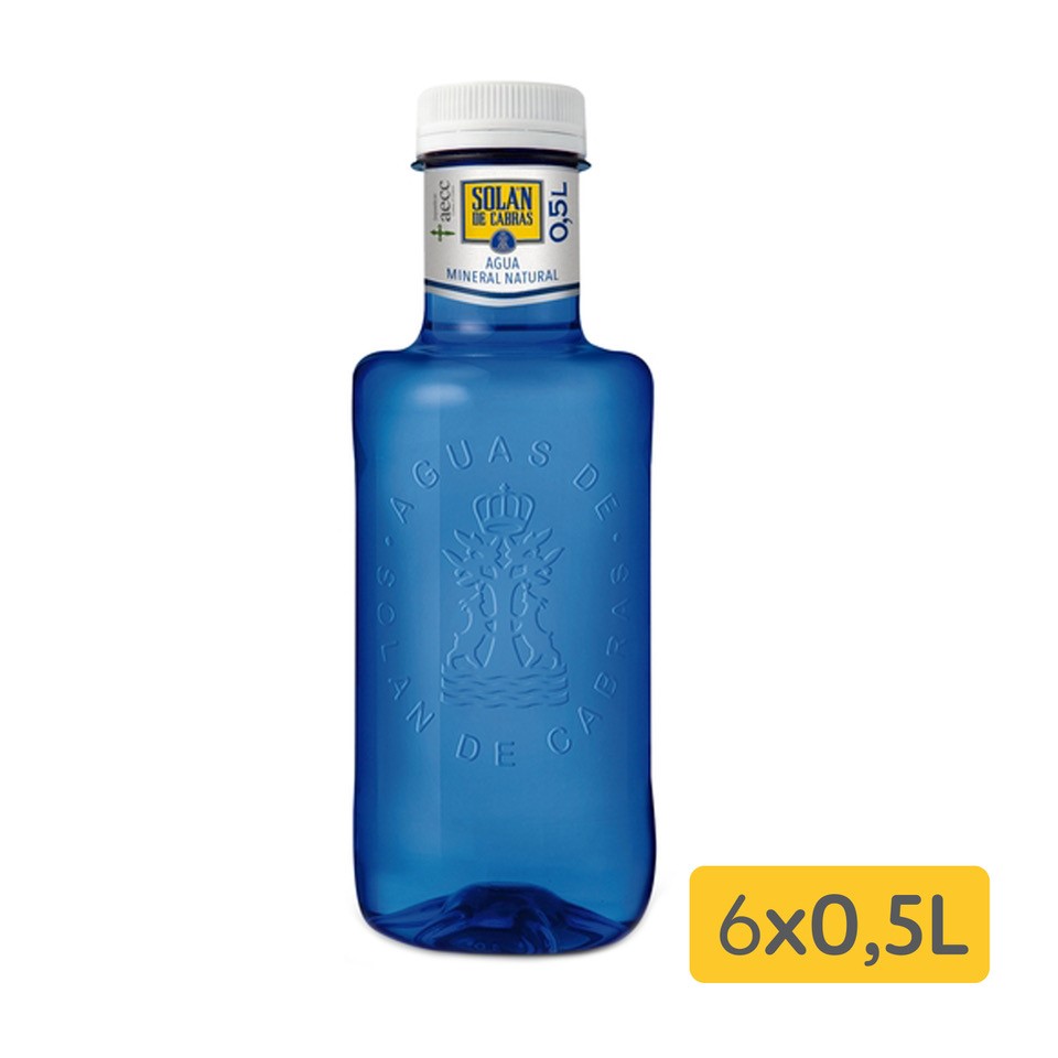 Agua mineral Solan de Cabras 0,5l pack 6 unidades | Ahorramas