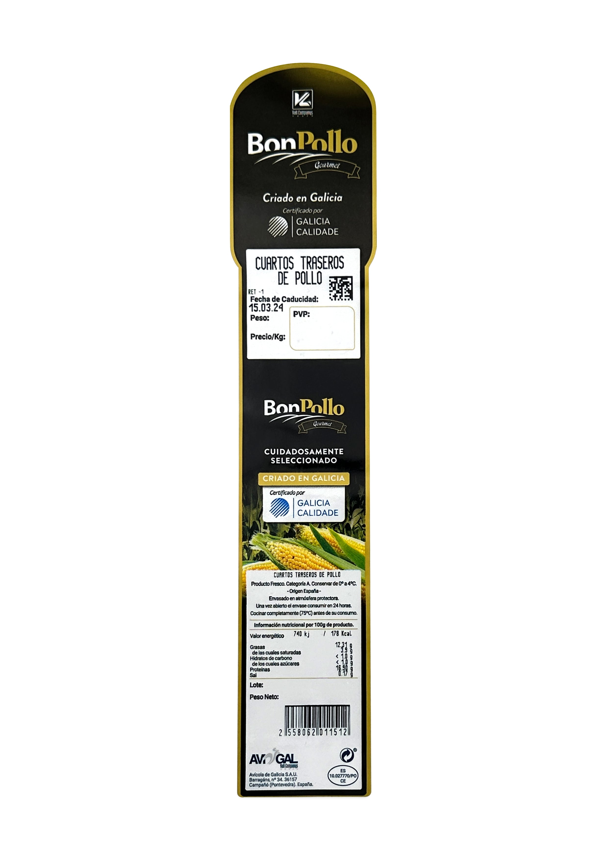 Traseros de pollo Bon Pollo 850g aproximadamente