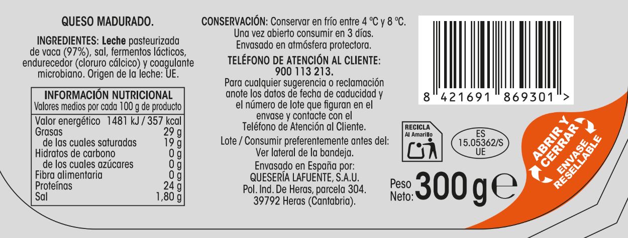 Queso gouda lonchas Alipende 300g