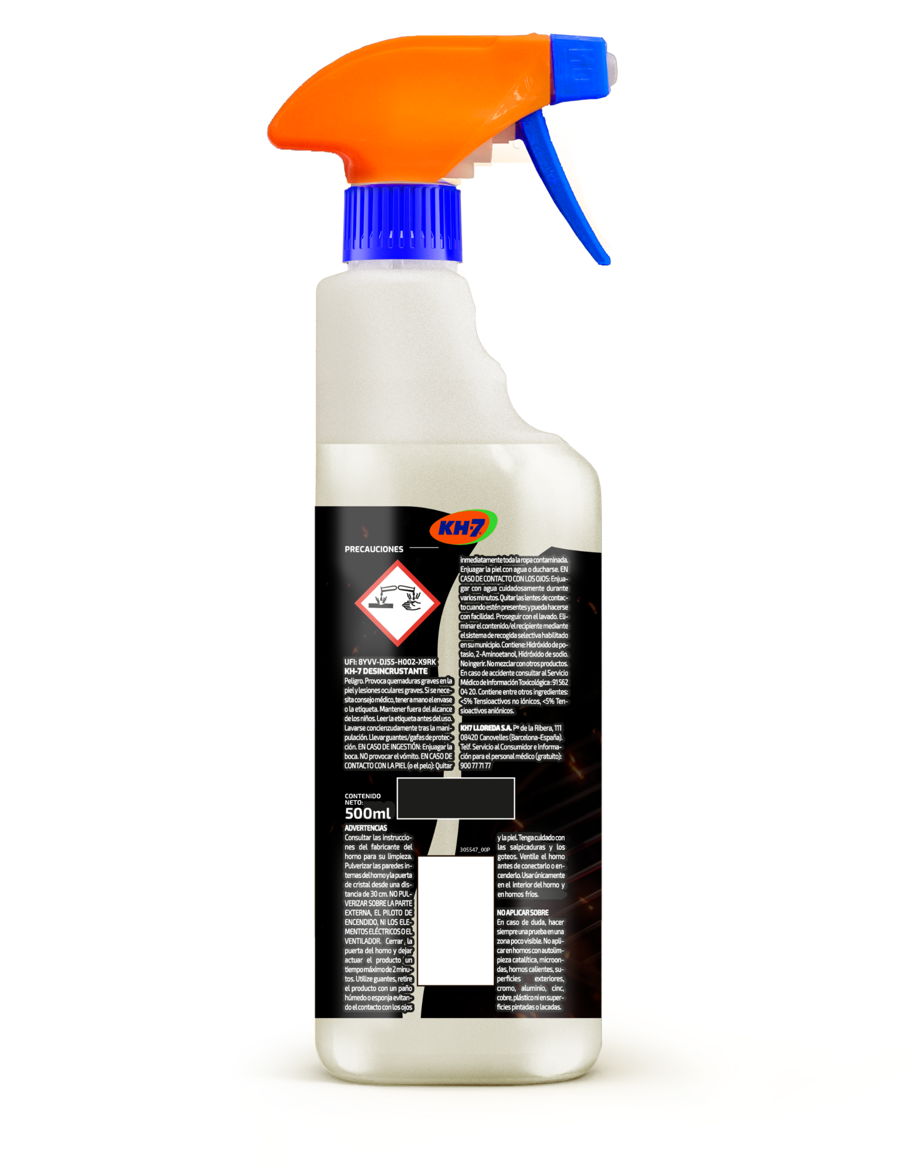 Desincrustante ultra rápido kh-7 500 ml pistola