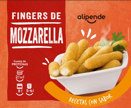 Fingers de mozzarella Alipende 400g rebozados