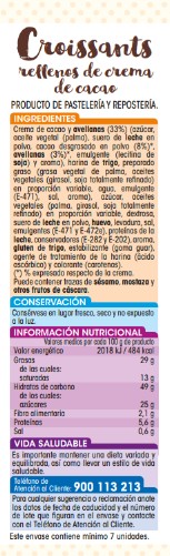 Croissant Alipende 360g relleno de cacao