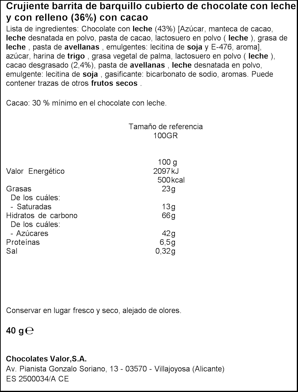 Chocolatina original Huesitos 2 unidades