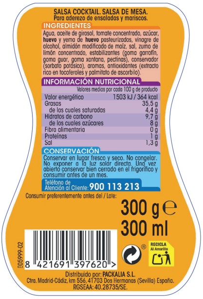 Salsa cocktail Alipende 300ml
