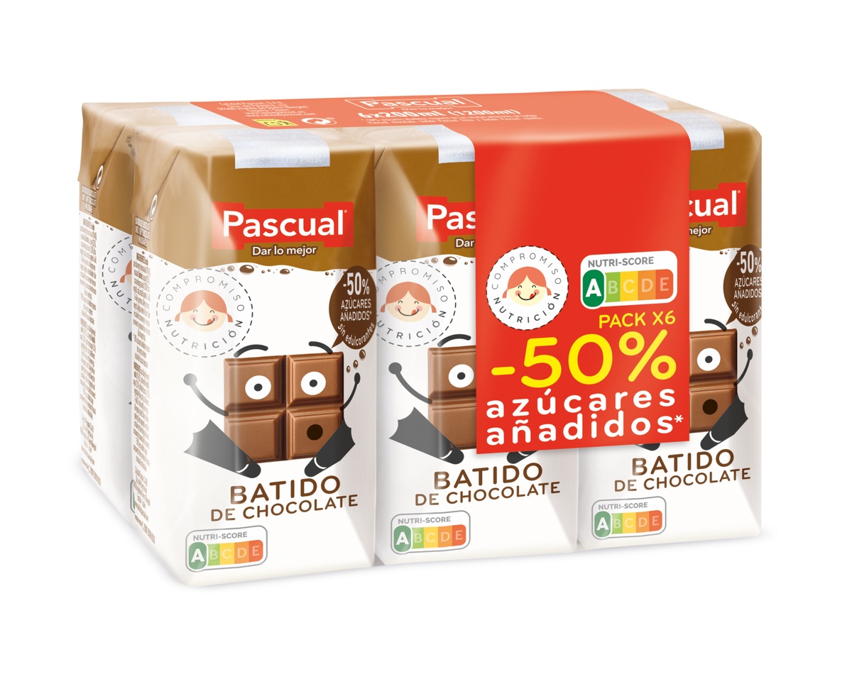 Batido Pascual 200ml pack 6 chocolate