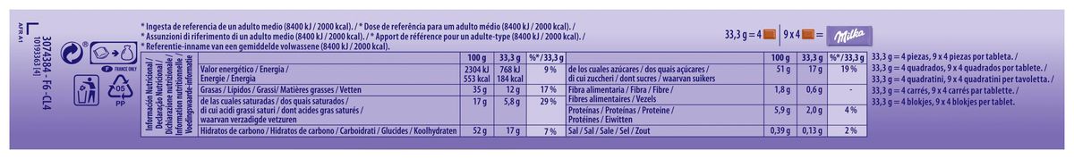 Chocolate con leche, caramelo y avellanas Milka 300g