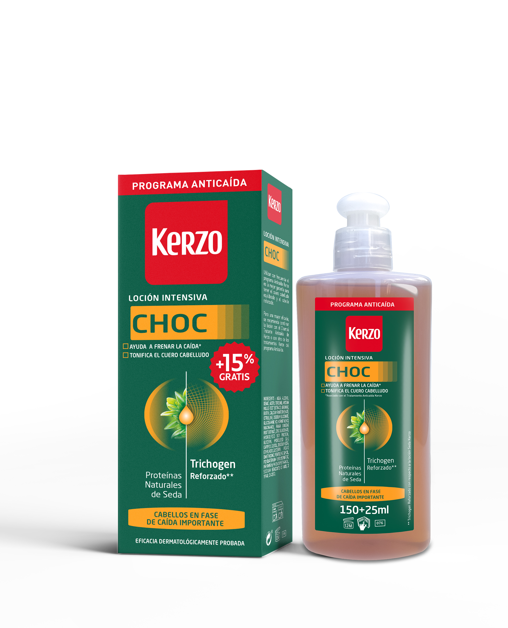 Loción intensiva Kerzo 175ml Anticaída