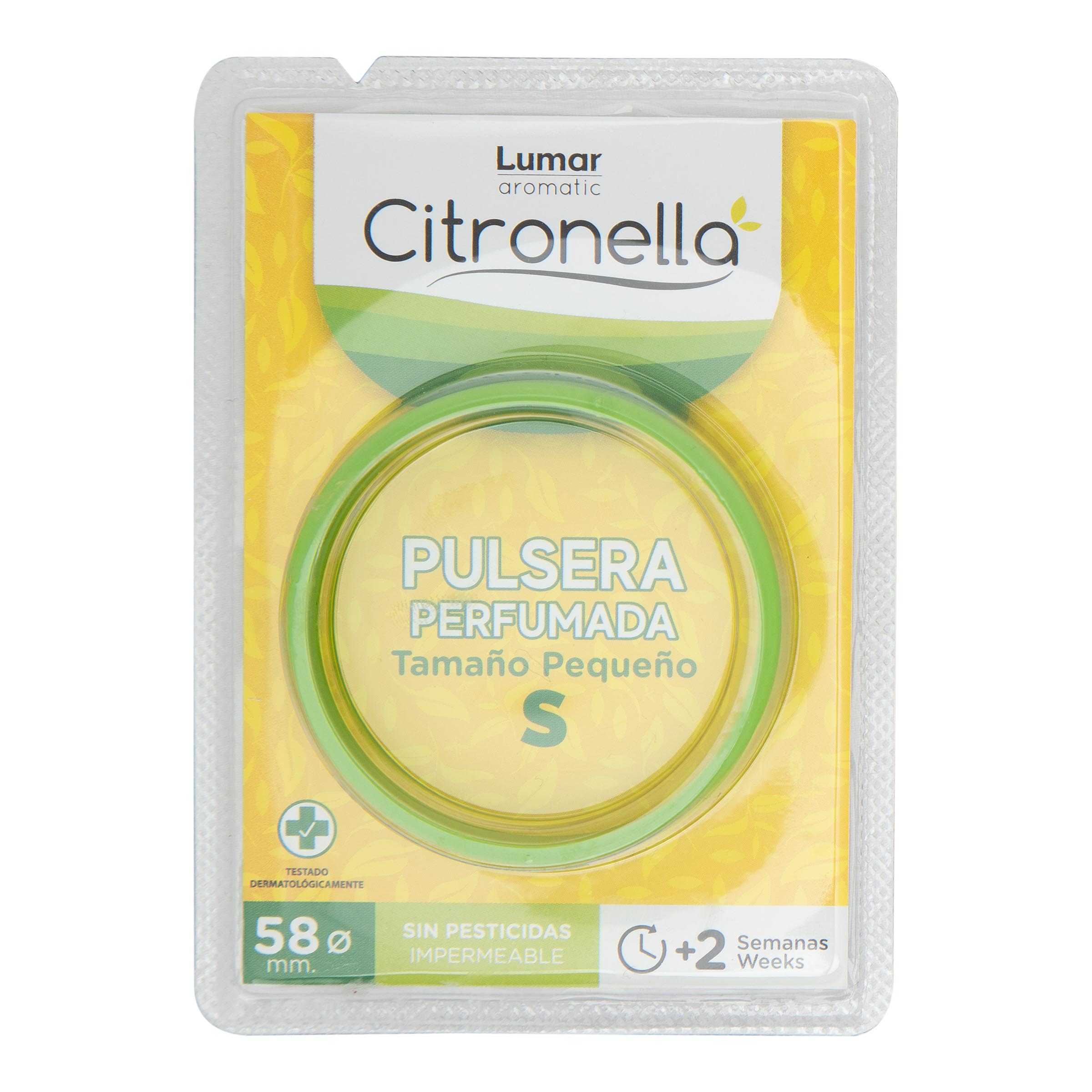 Insecticida pulsera perfumada citronella Lumar Talla S