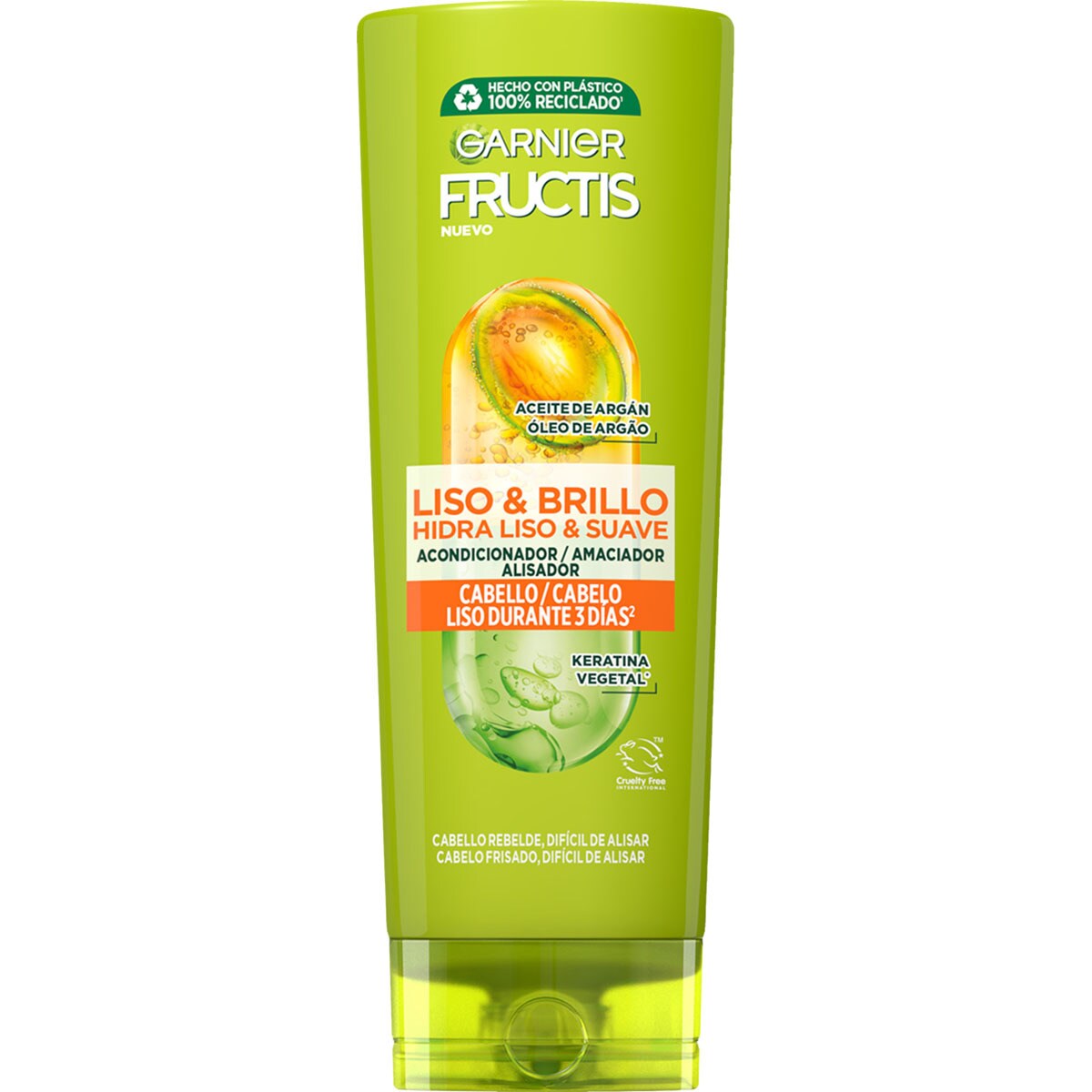 Acondicionador liso y brillo Fructis 250 ml
