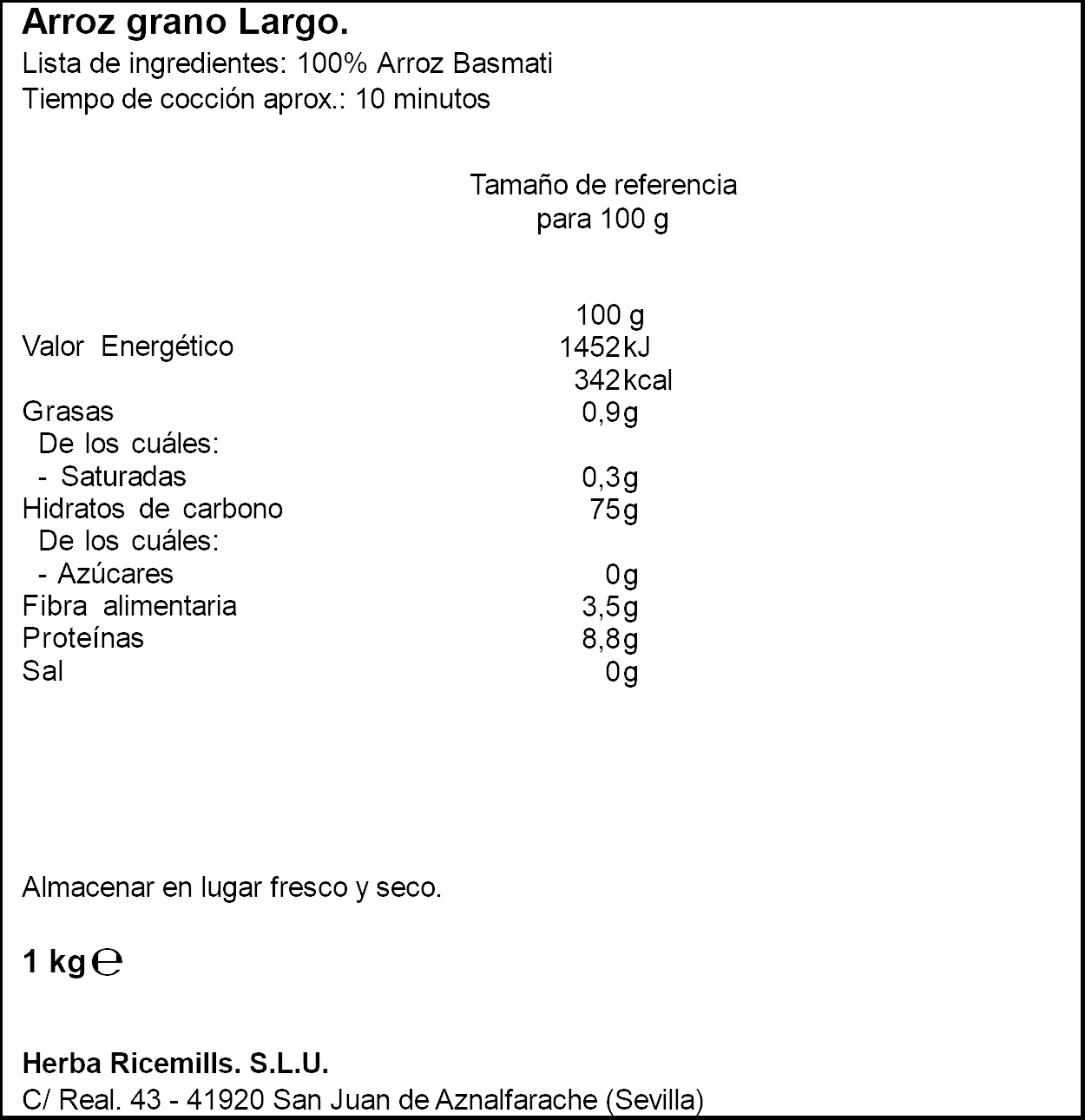 Arroz basmati Tilda Sundari 1kg Ahorramas