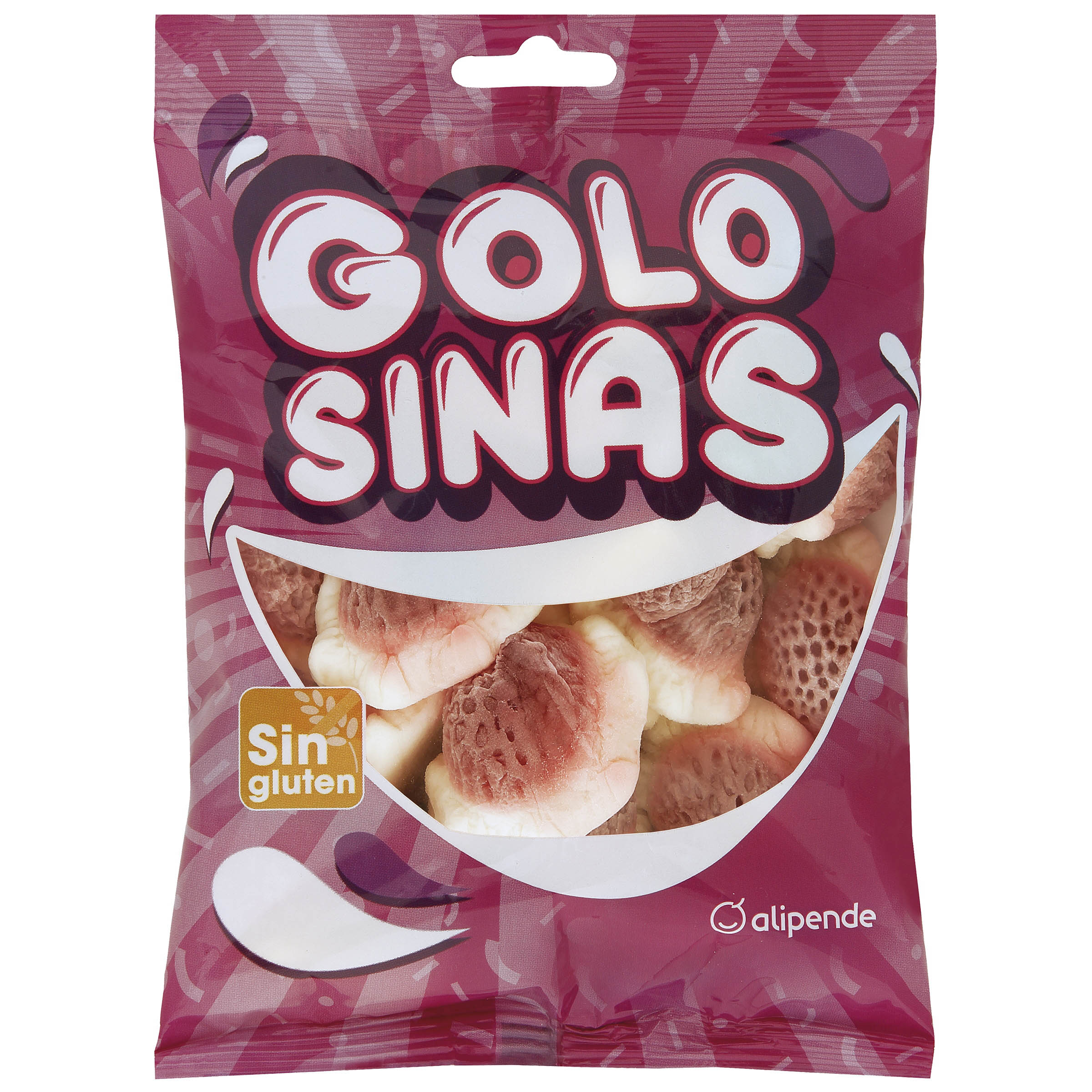 Golosina fresón relleno Alipende 200g