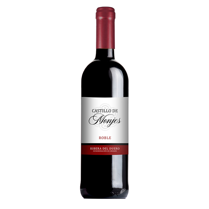 Vino tinto DO Ribera del Duero Castillo Monje Roble 75cl