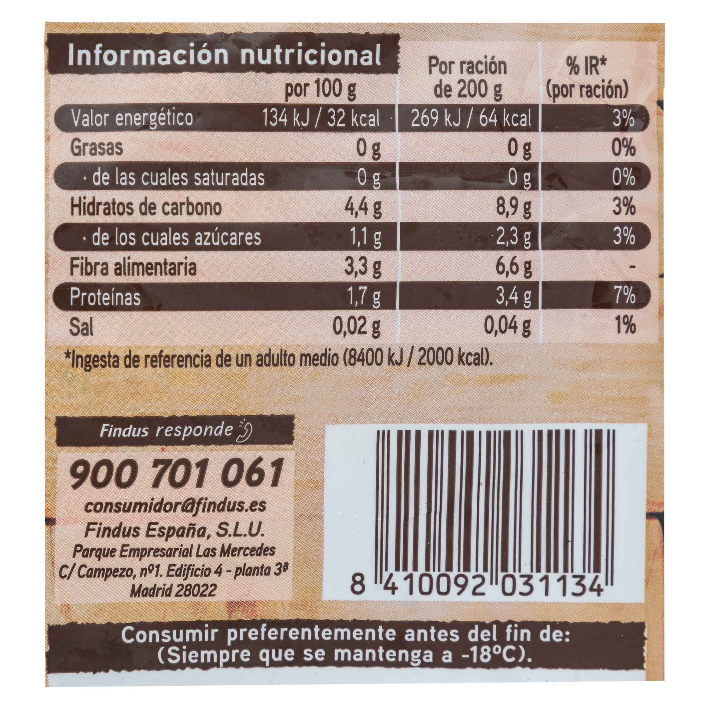 Judías verde plana Findus 400g