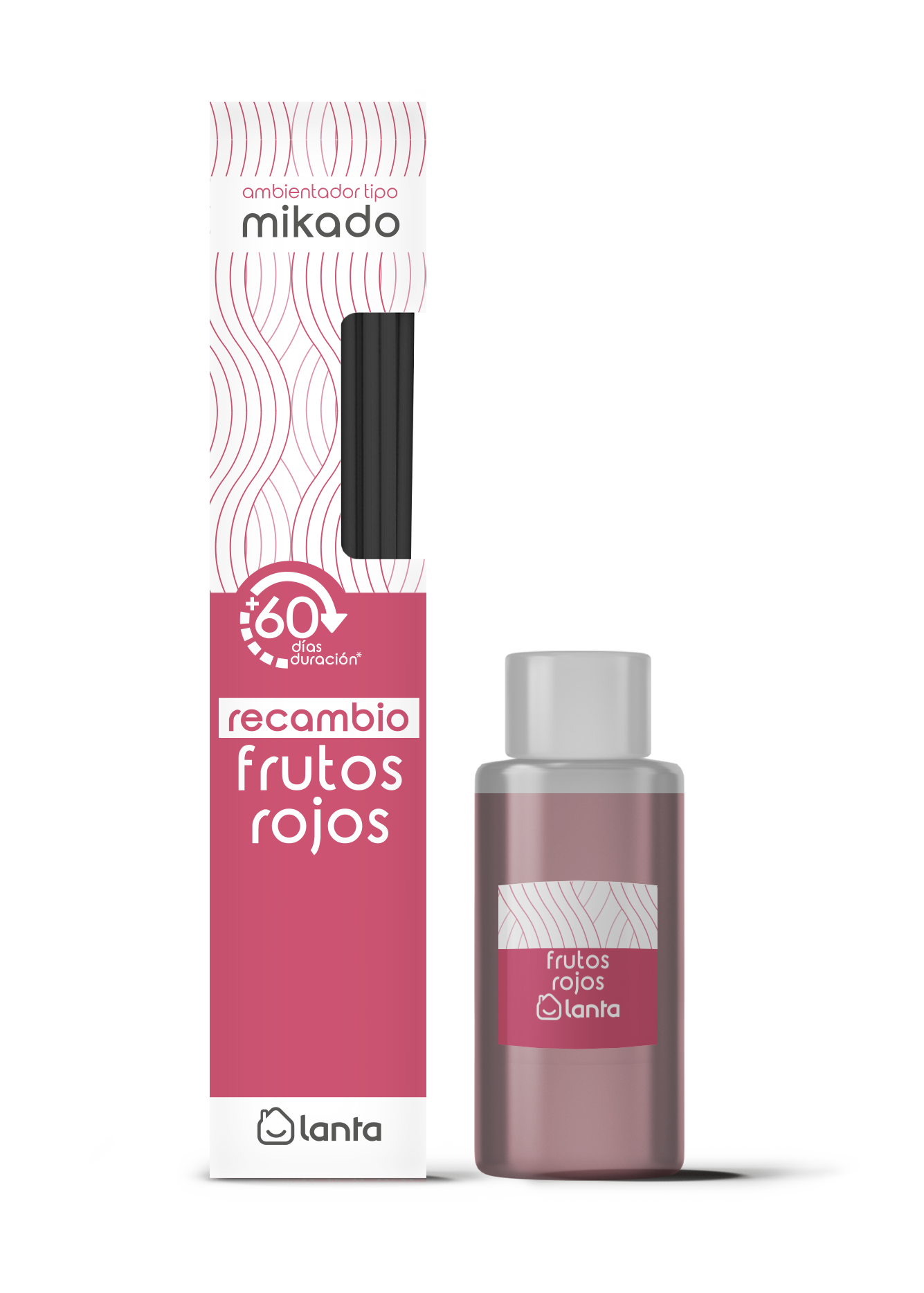Ambientador tipo mikado Lanta 50ml recambio frutos rojos