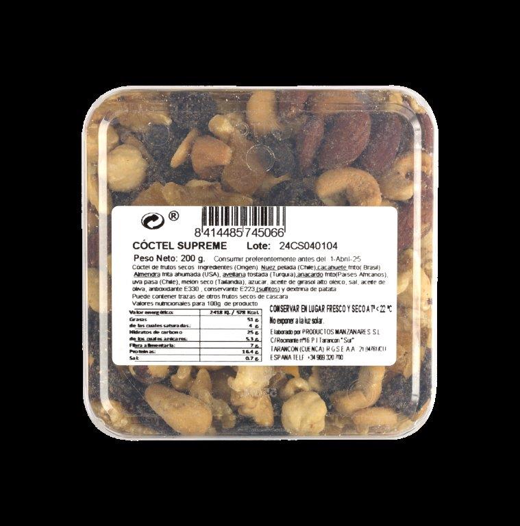 Cóctel supreme Manzanares 200g