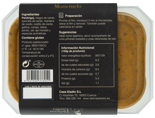 Morteruelo Eladio 500g