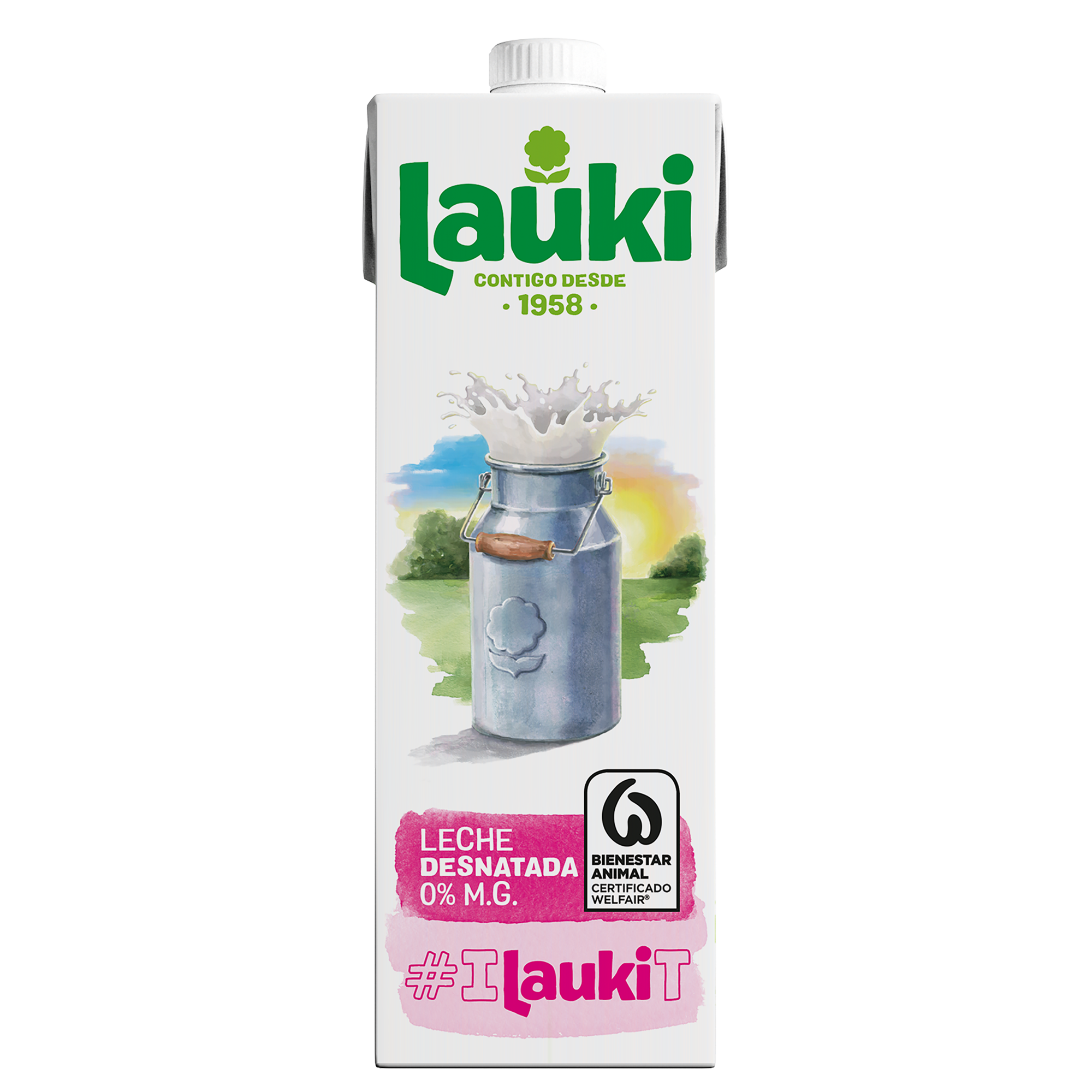 Leche Lauki 1l desnatada