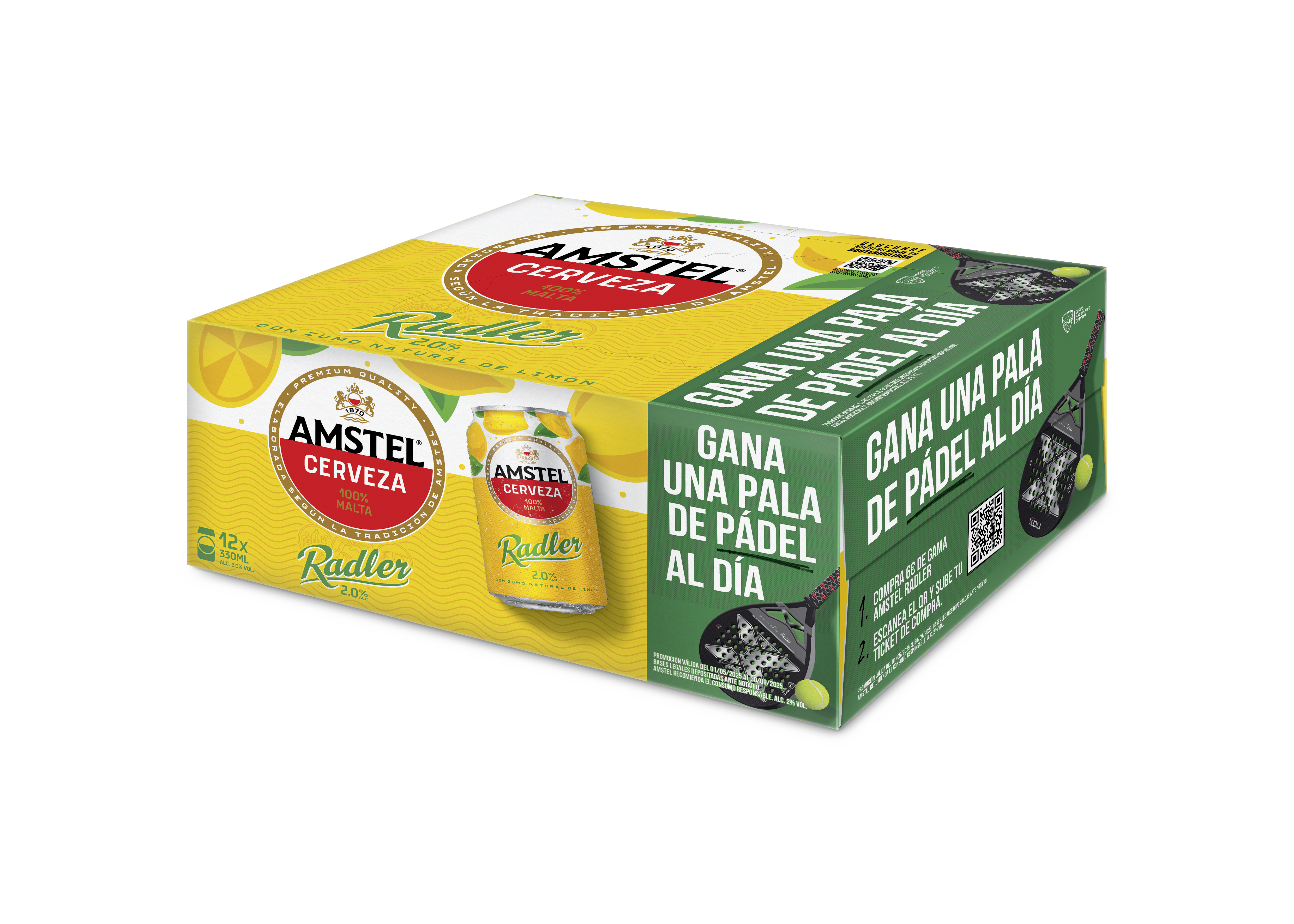 Cerveza Radler Amstel 33 cl Limón P12