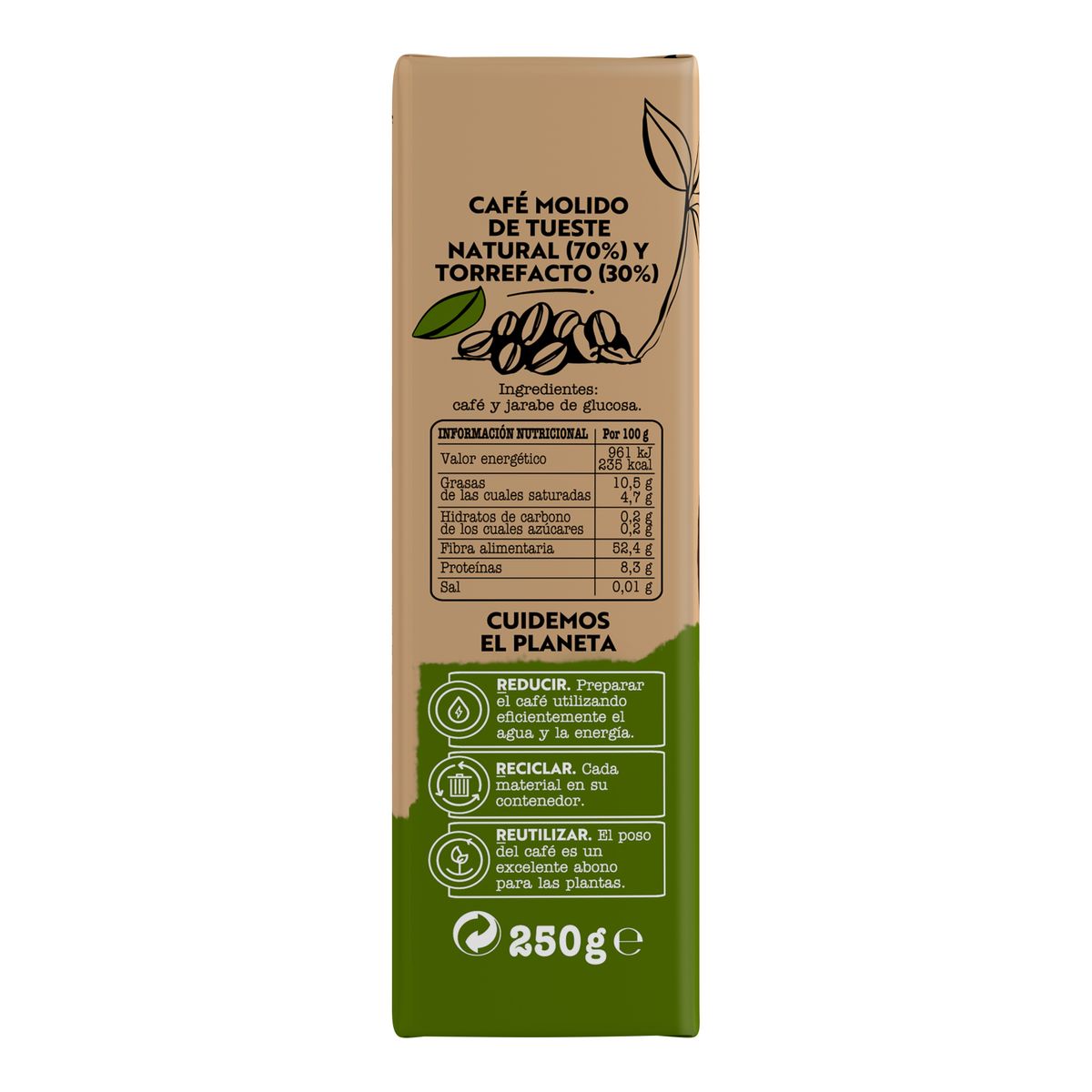 Café molido Bonka mezcla 50/50 250g