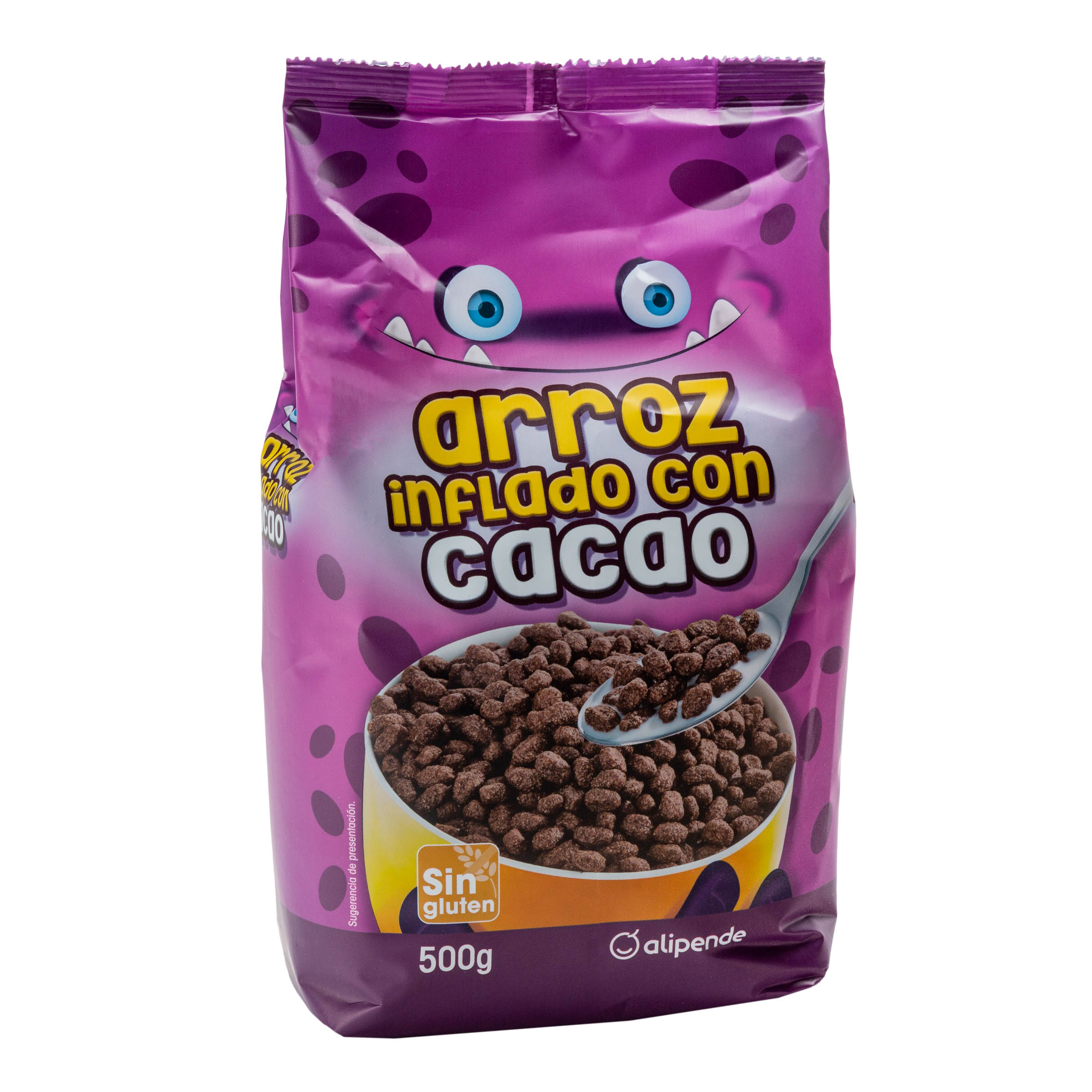 Cereales de arroz inflado cacao s/gluten Alipende 500g | Ahorramas