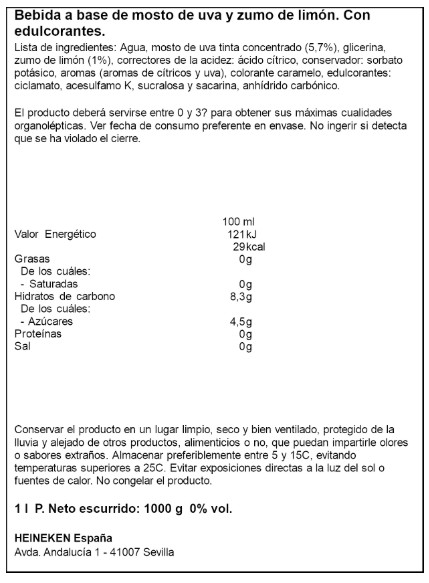 Tinto de verano limón 00 ladron de verano 1l cítricos