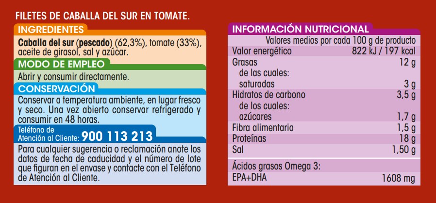 Filete de caballa Alipende pack 2 en tomate