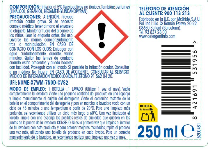 Limpia lavadoras Lanta 250ml