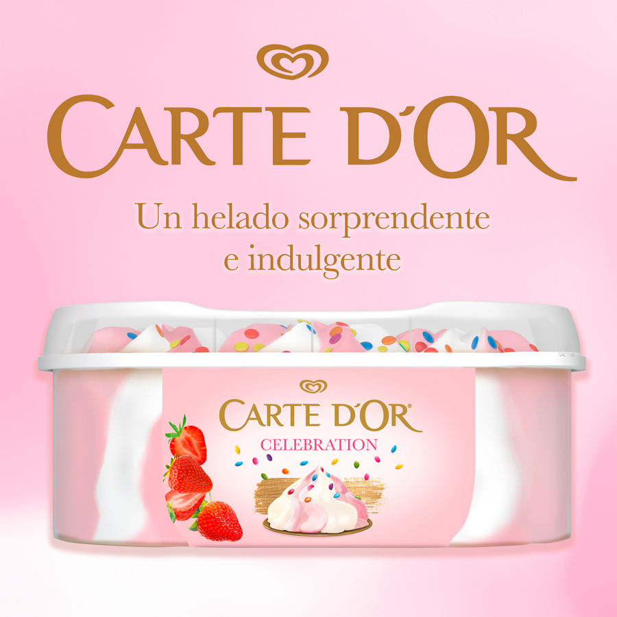 Helado Carte D'or Strawberry y Marshmallow 850ml Ahorramas
