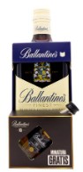 Whisky Ballantines con miniatura de Ballantines 10 años