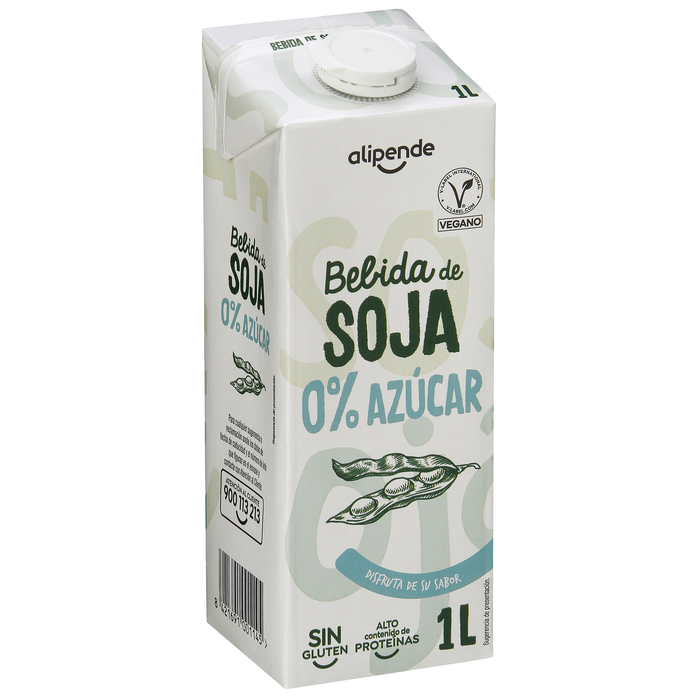 Bebida de soja 0% azucar Alipende 1l