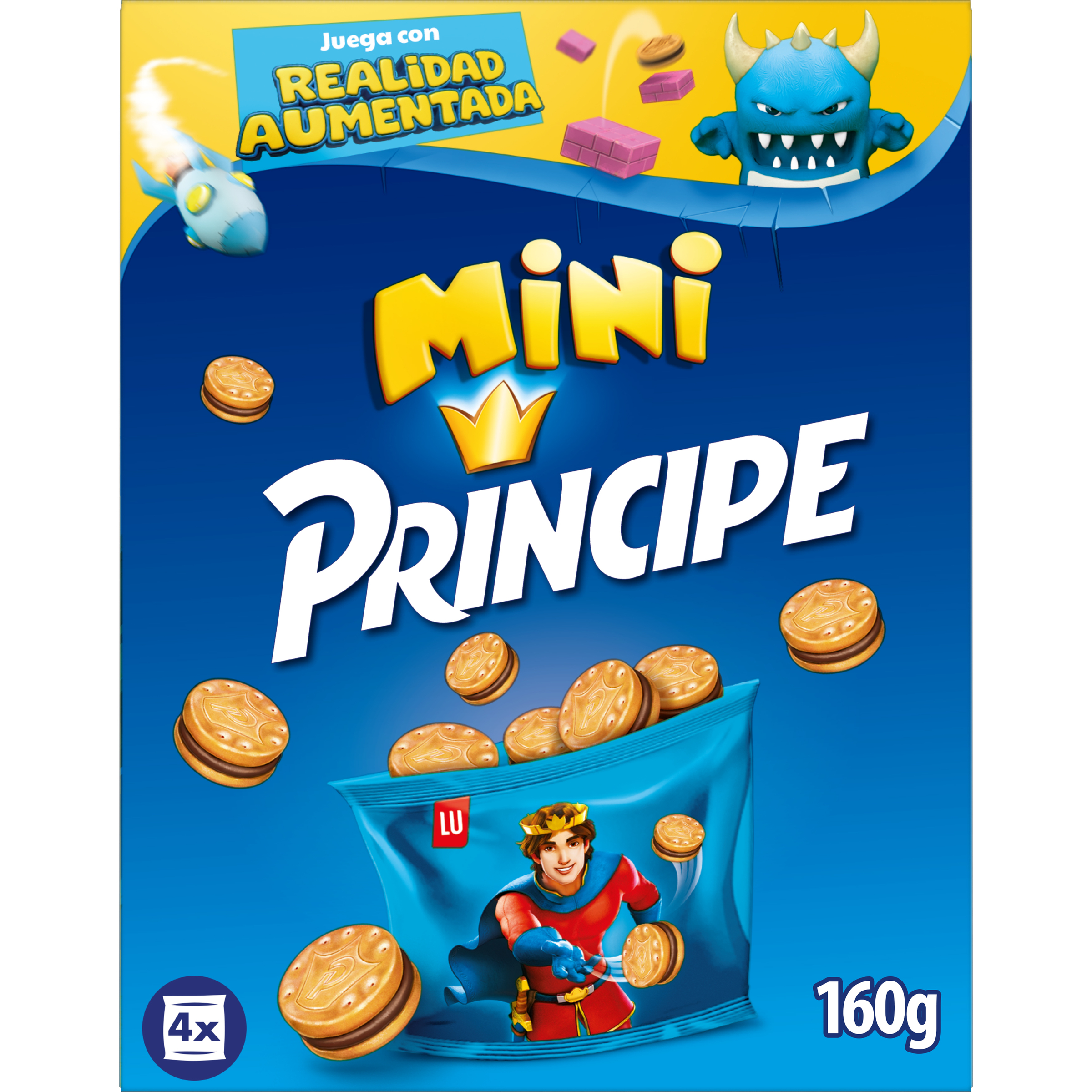 Galleta rellena Príncipe lu 160g mini