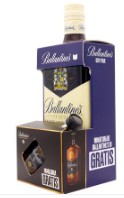 Whisky Ballantines con miniatura de Ballantines 10 años