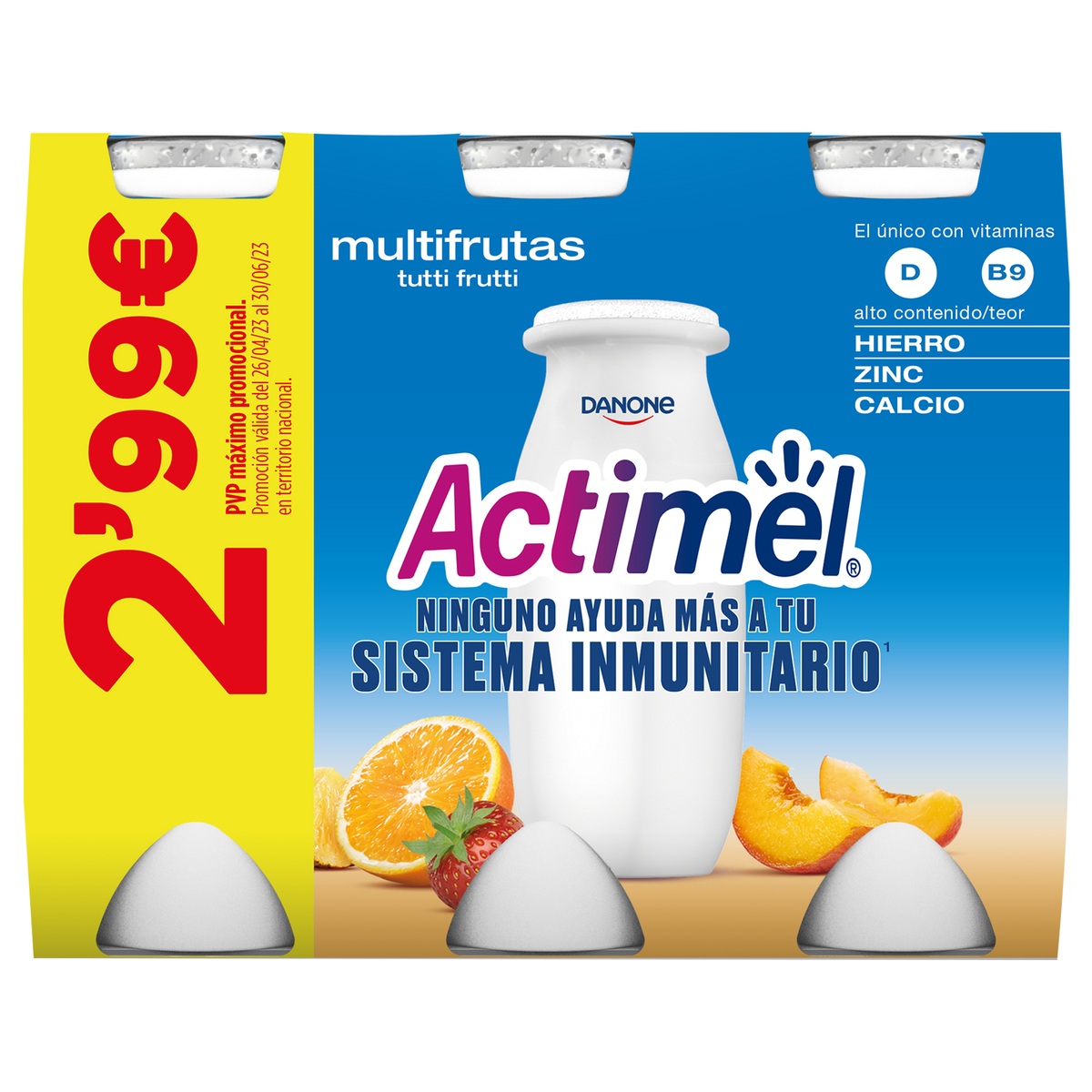 Actimel pack 6 multifruta