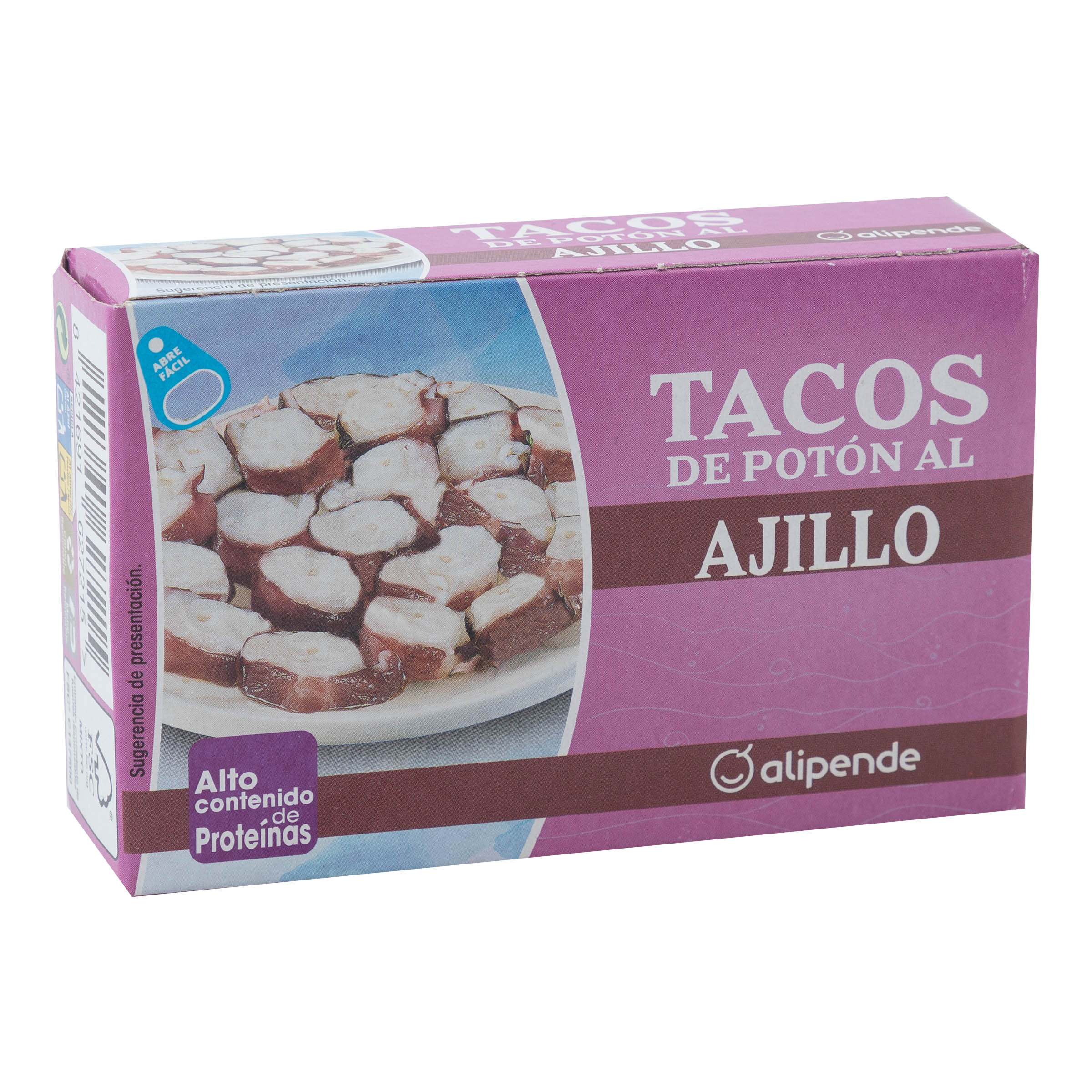 Tacos de potón al ajillo Alipende 72g