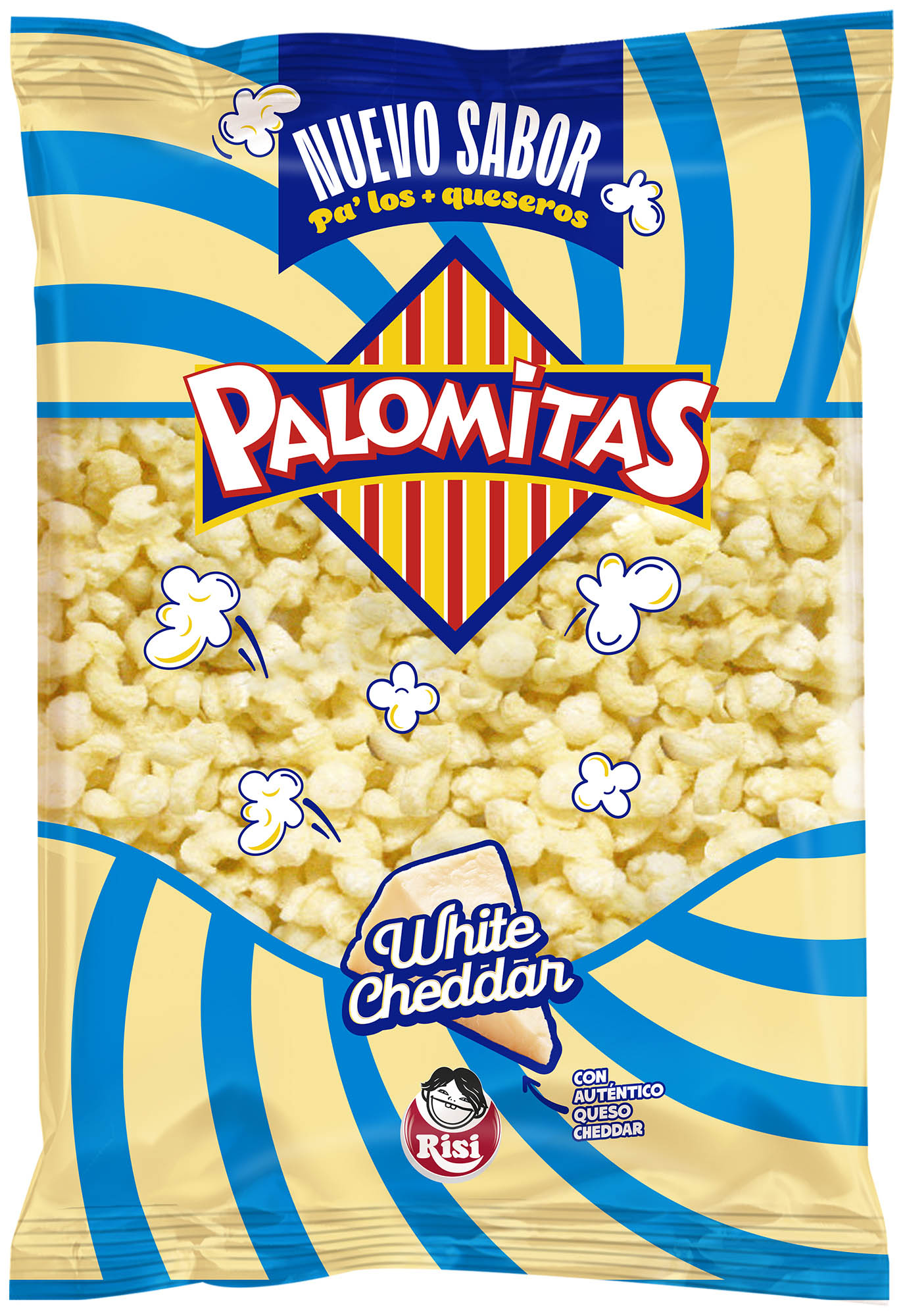 Palomitas con queso cheddar Risi 90g