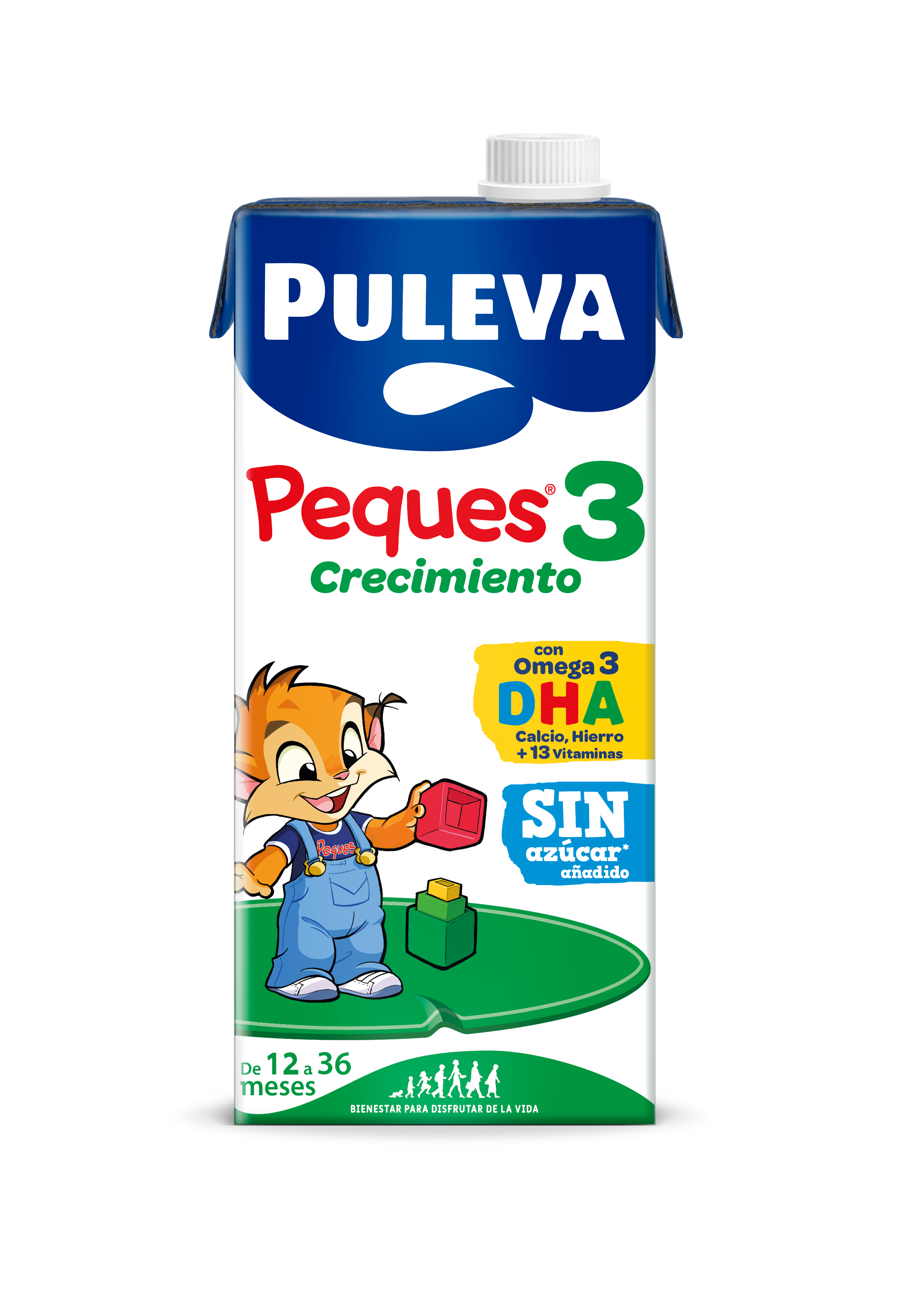 Leche crecimiento Puleva peques 3 12-36meses 1l