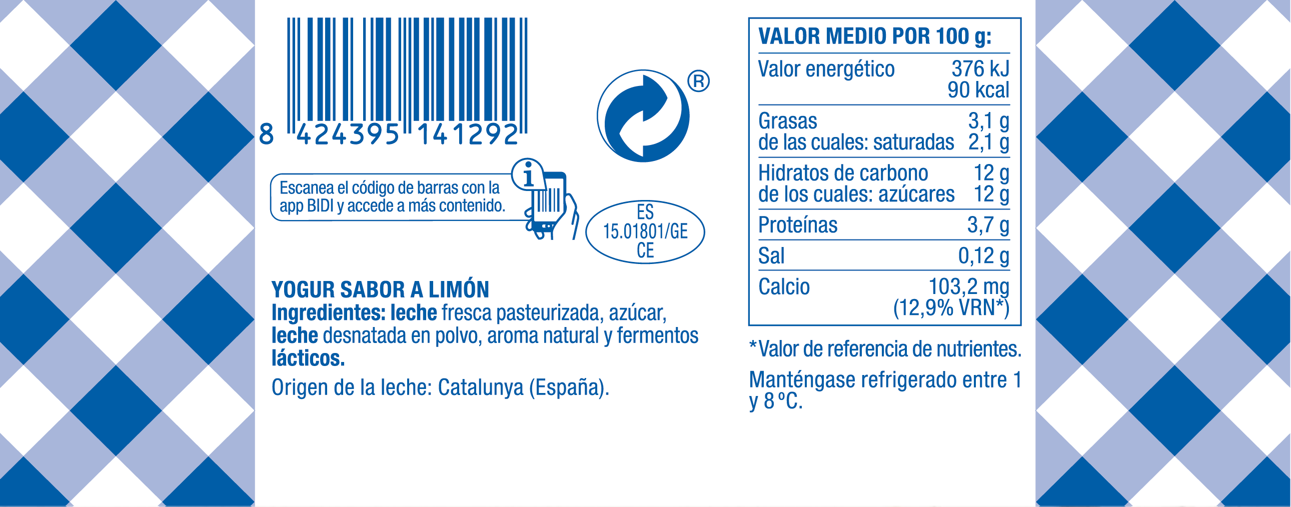 Yogur La Fageda Pack 4 Sabor Limón