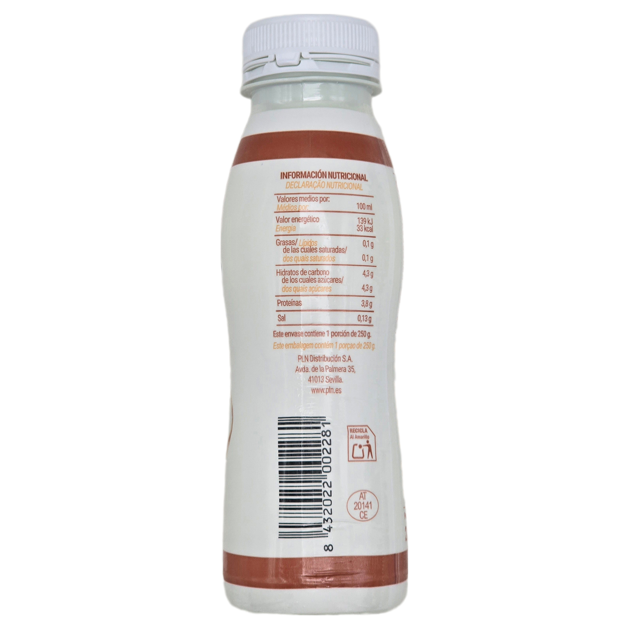 Kéfir líquido 0% sabor coco Margui 250 g