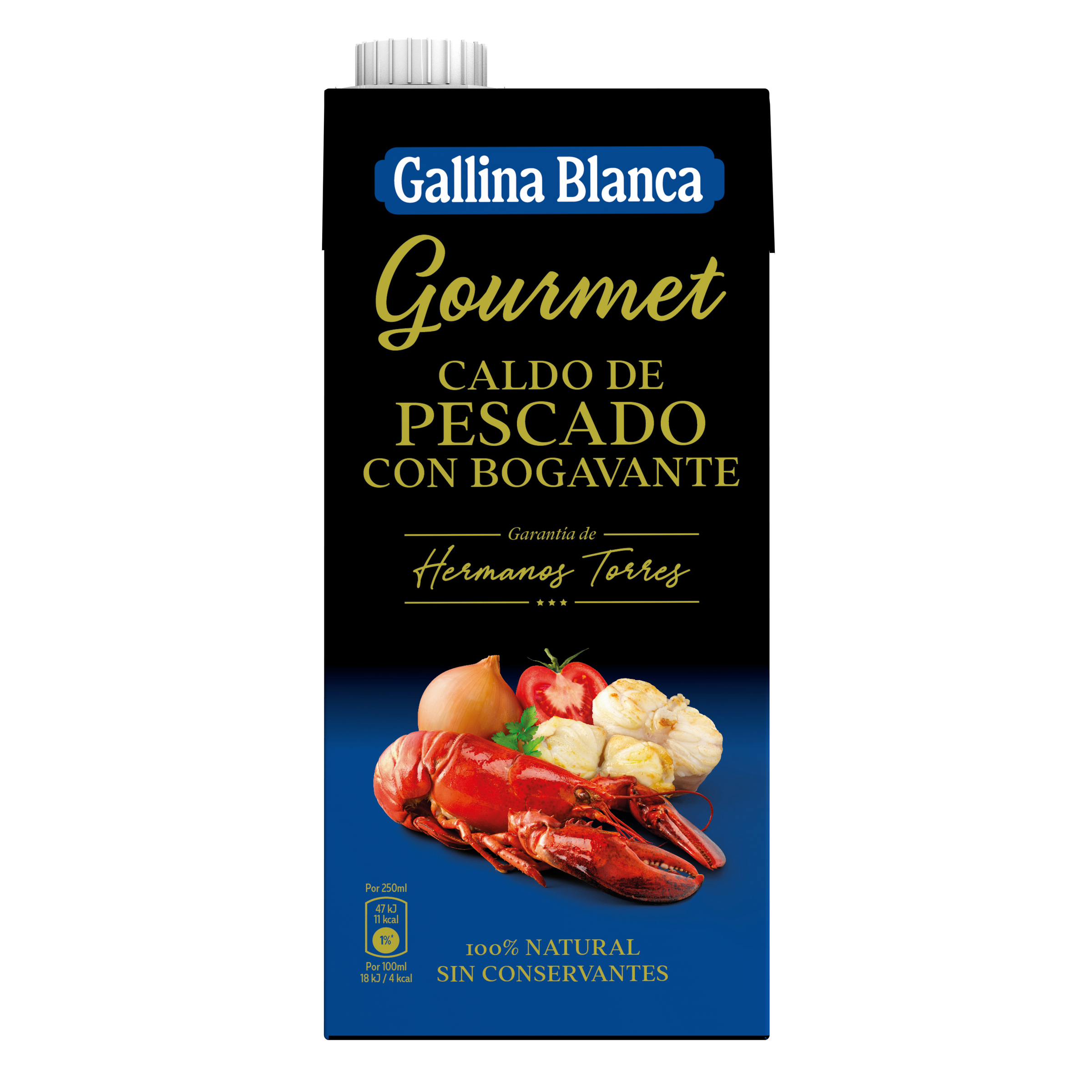 Caldo Gourmet de Pescado con bogavante Gallina Blanca 1l