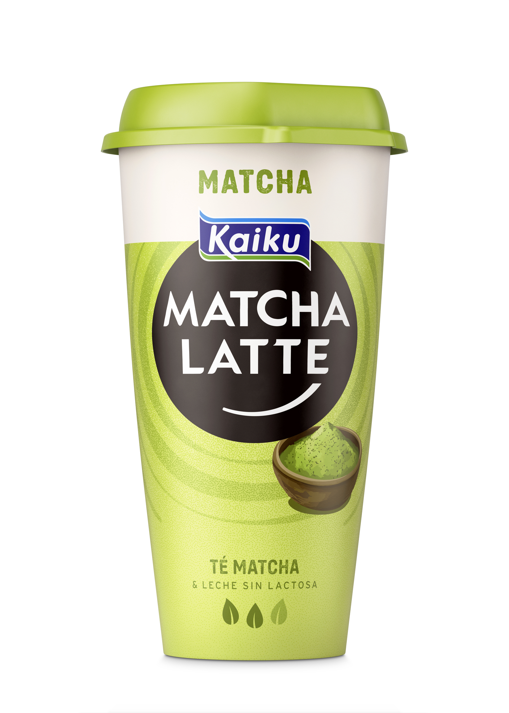Bebida láctea matcha latte de Kaiku con capacidad de 230 ml