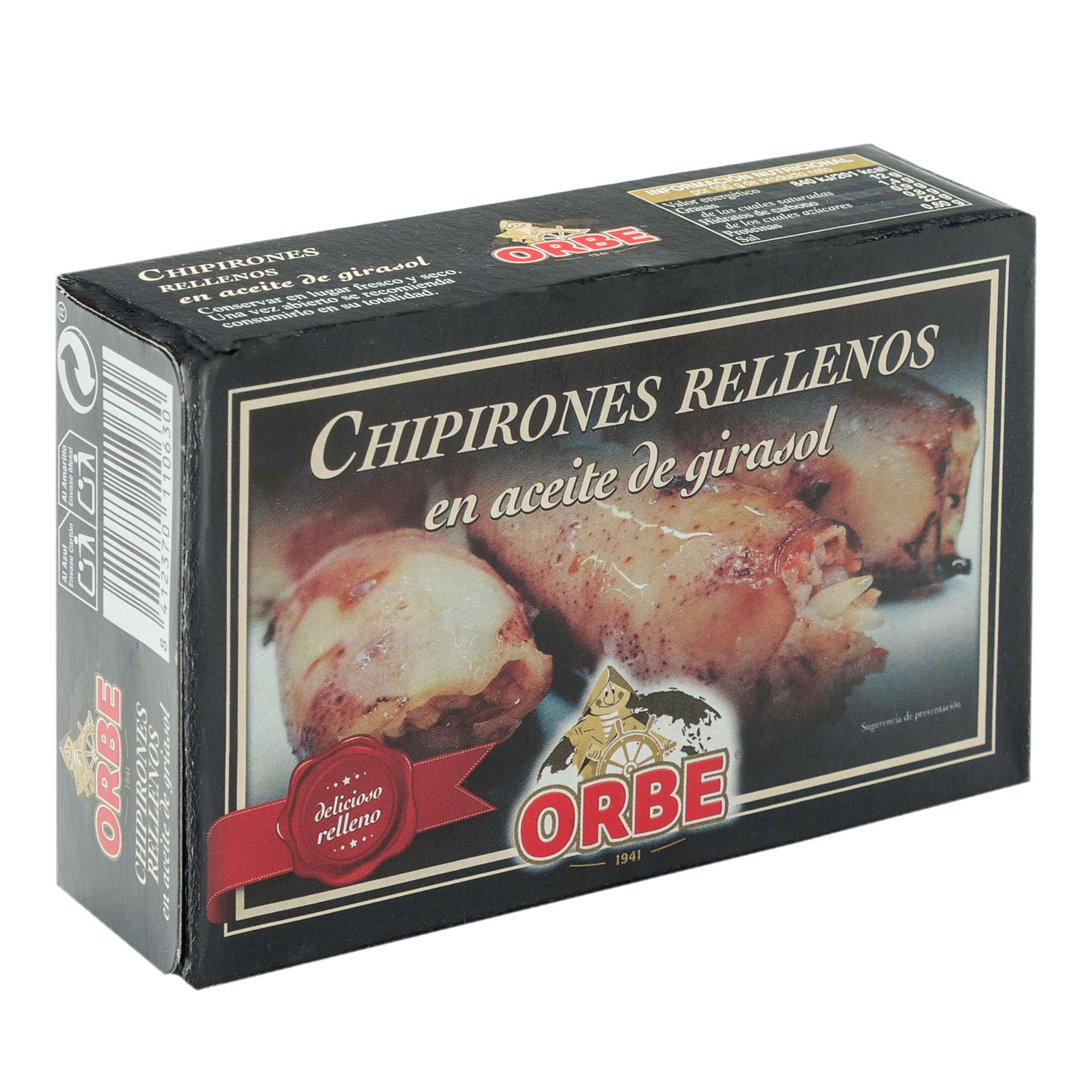 Chipiron relleno Orbe 72g en aceite girasol