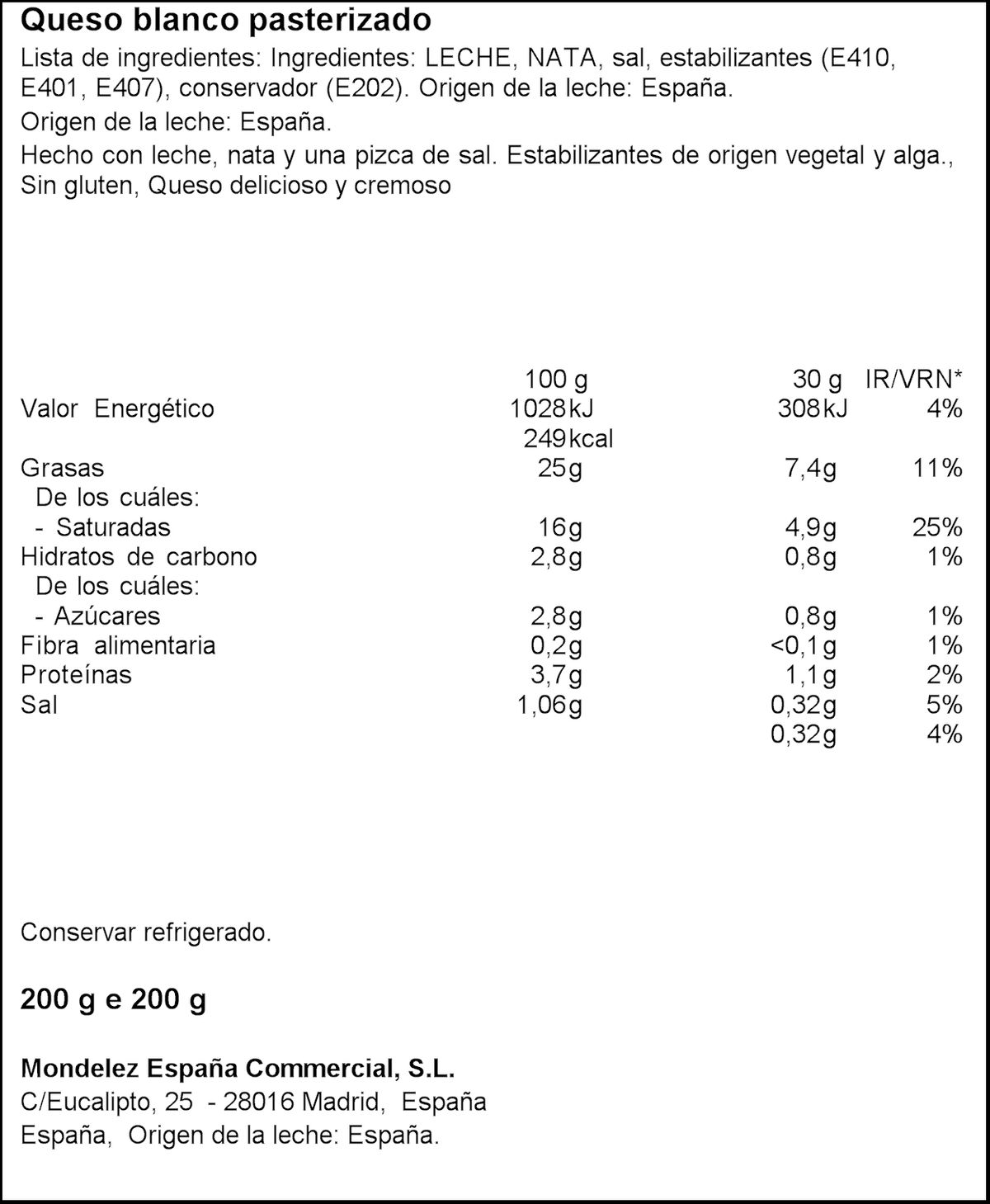 Queso de untar original Philadelphia 200g