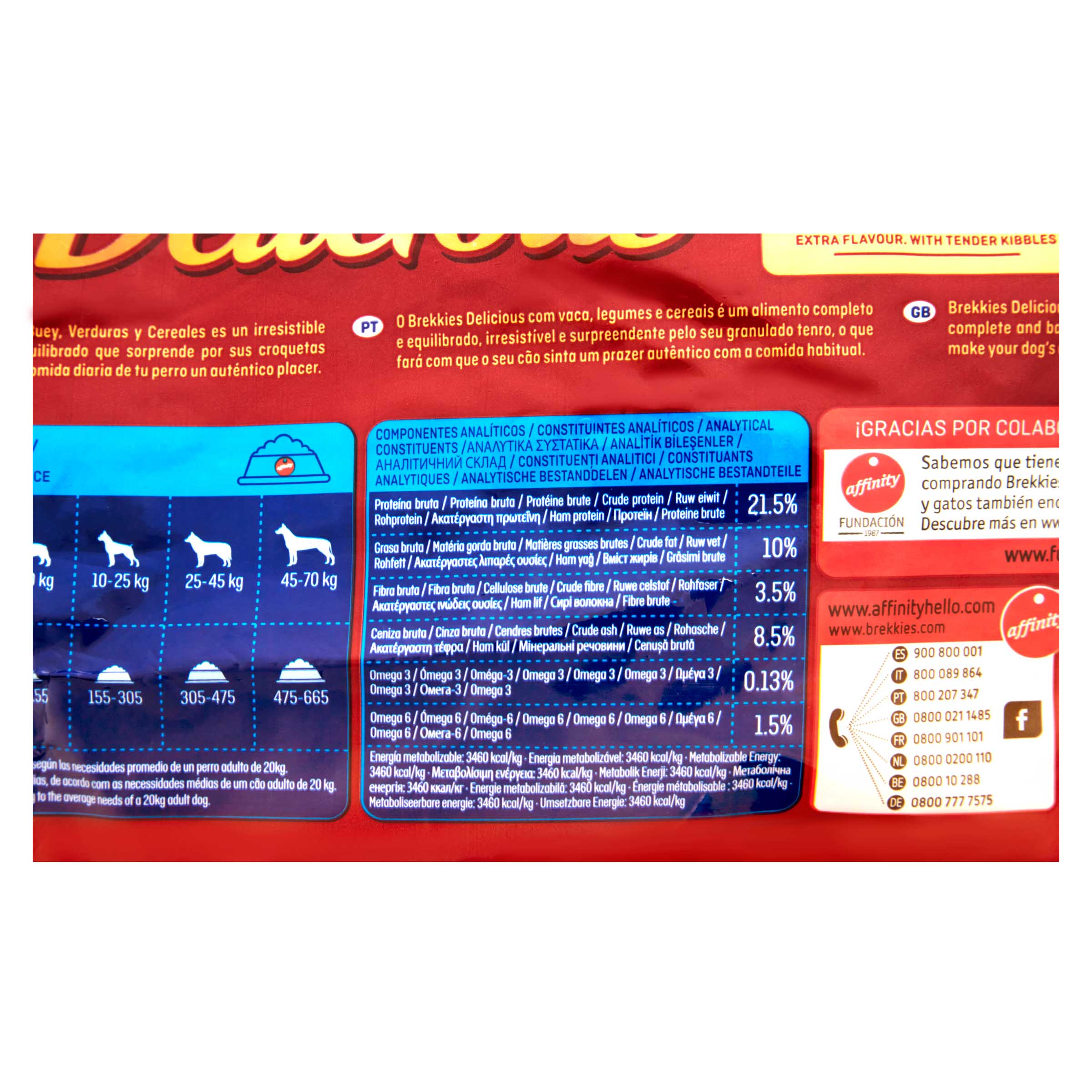 Pienso perro Brekkies Delicious 3kg