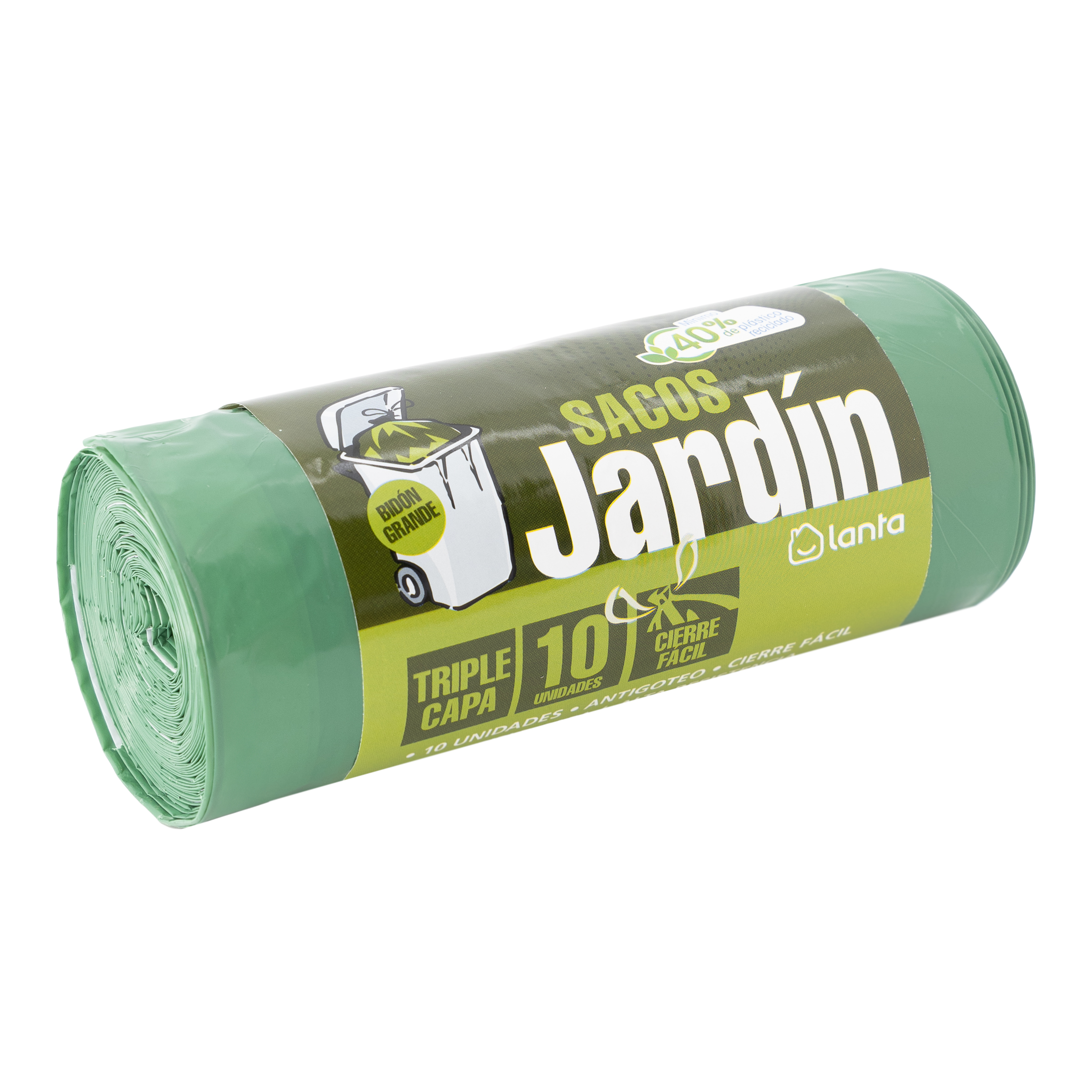 Theissen 250 Bolsas De Basura 120 Litros – Tipo 60, 40µ, De Color Verde, Resistentes Y Reforzadas Para Uso Doméstico E Industrial