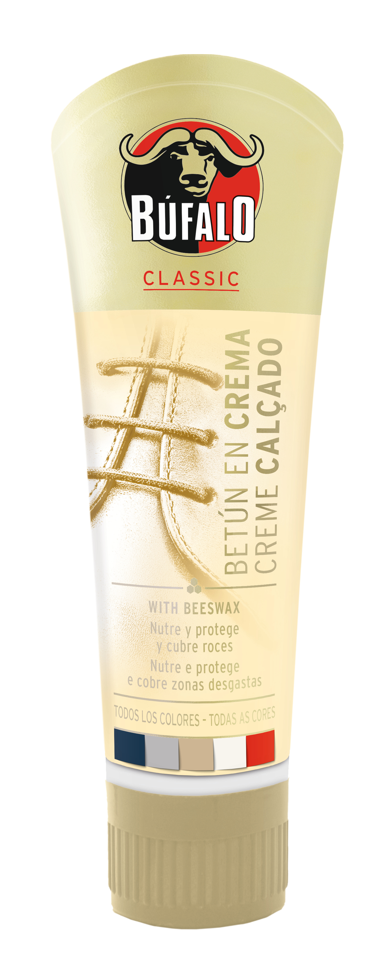 Tubo de betún crema Búfalo incoloro 50 ml