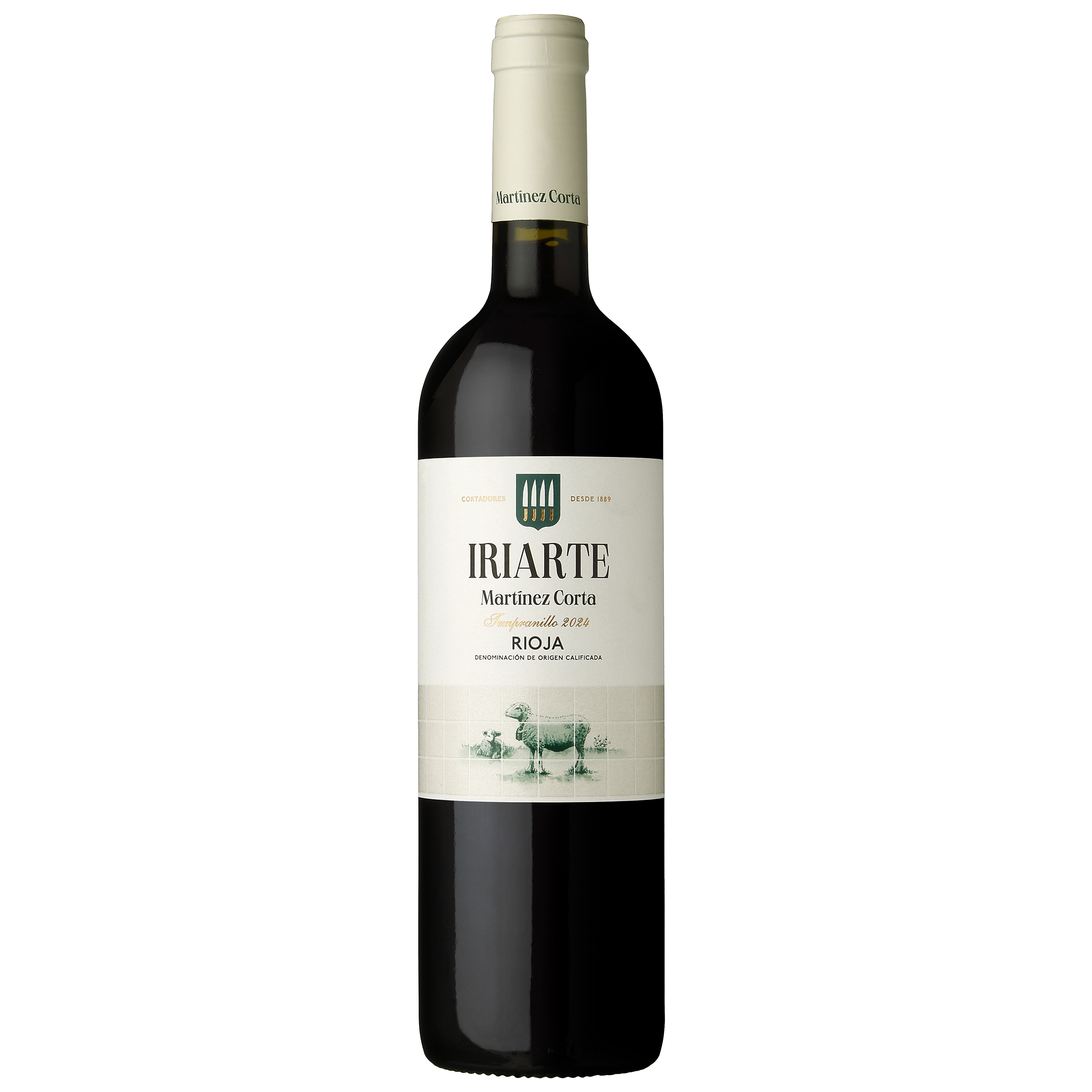 Vino tinto denominación de origen rioja tempranillo Iriarte 75cl