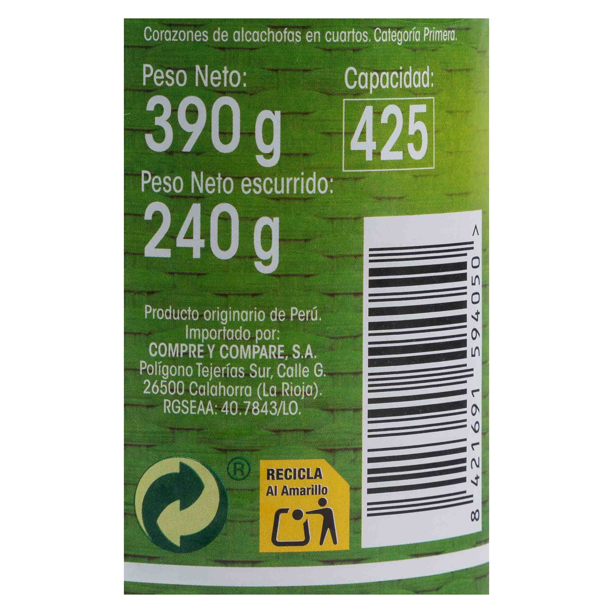 Alcochafa en trozos Alipende 240g